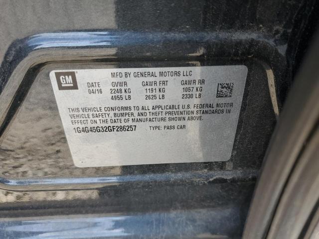 Photo 10 from auction – 2016 BUICK LACROSSE S with VIN 1G4G45G32GF286257
