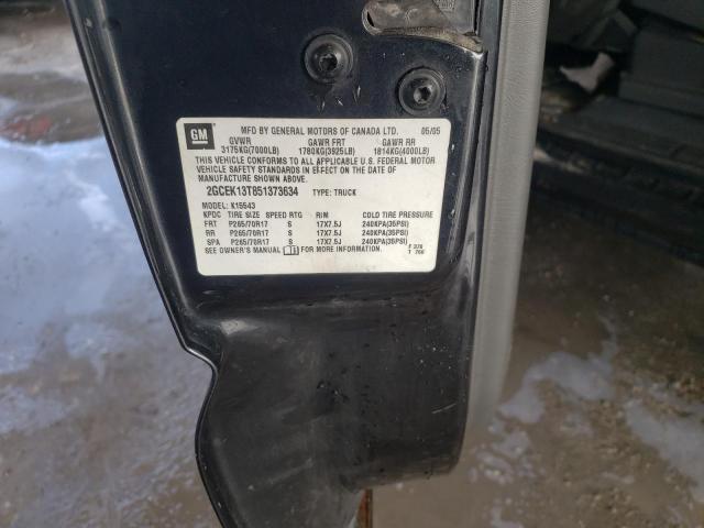 Photo 10 from auction – 2005 CHEVROLET SILVERADO with VIN 2GCEK13T851373634