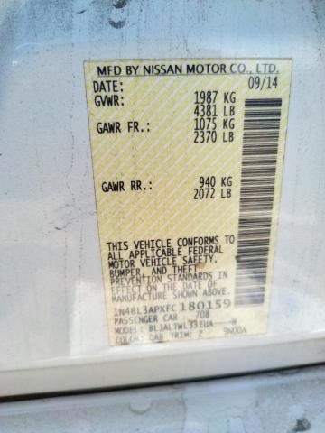 Photo 10 from auction – 2015 NISSAN ALTIMA 3.5 with VIN 1N4BL3APXFC180159