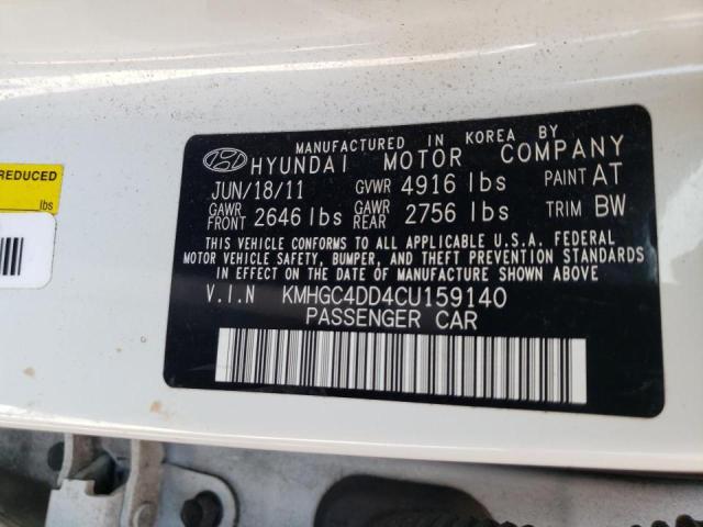 Photo 10 from auction – 2012 HYUNDAI GENESIS 3. with VIN KMHGC4DD4CU159140