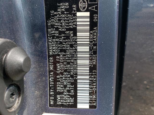 Photo 10 from auction – 2017 TOYOTA COROLLA L with VIN 2T1BURHEXHC756728