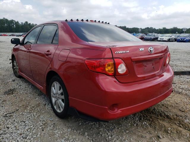 Photo 3 from auction – 2009 TOYOTA COROLLA BA with VIN 1NXBU40E89Z012950