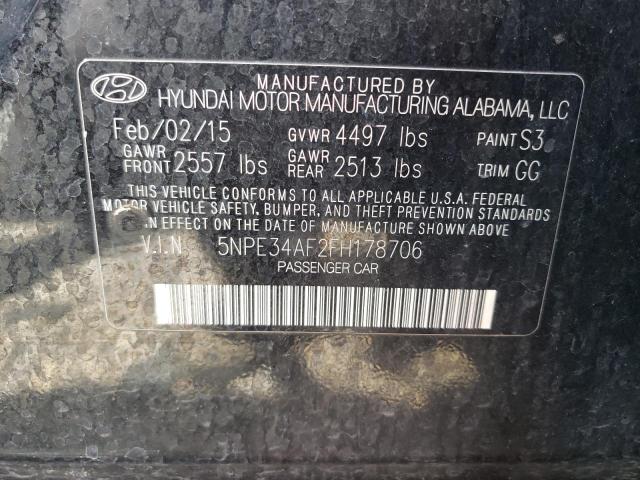 Photo 10 from auction – 2015 HYUNDAI SONATA SPO with VIN 5NPE34AF2FH178706