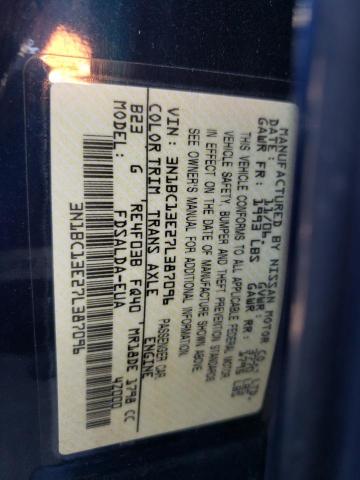 Photo 10 from auction – 2007 NISSAN VERSA S with VIN 3N1BC13E27L387096