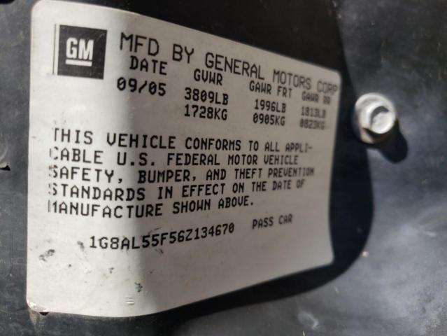 Photo 10 from auction – 2006 SATURN ION LEVEL with VIN 1G8AL55F56Z134670