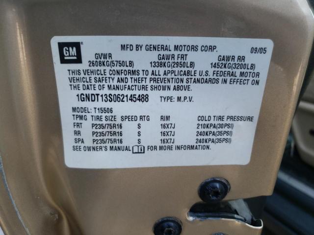 Photo 10 from auction – 2006 CHEVROLET TRAILBLAZE with VIN 1GNDT13S062145488