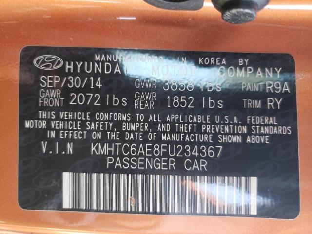 Photo 10 from auction – 2015 HYUNDAI VELOSTER T with VIN KMHTC6AE8FU234367