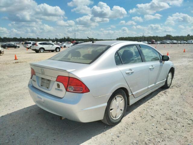 Photo 4 from auction – 2007 HONDA CIVIC HYBR with VIN JHMFA36207S009490
