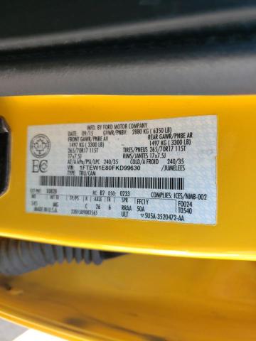 Photo 10 from auction – 2015 FORD F150 SUPER with VIN 1FTEW1E80FKD99630