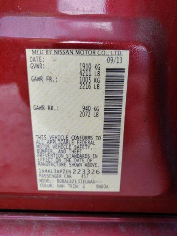 Photo 10 from auction – 2014 NISSAN ALTIMA 2.5 with VIN 1N4AL3AP2EN223326