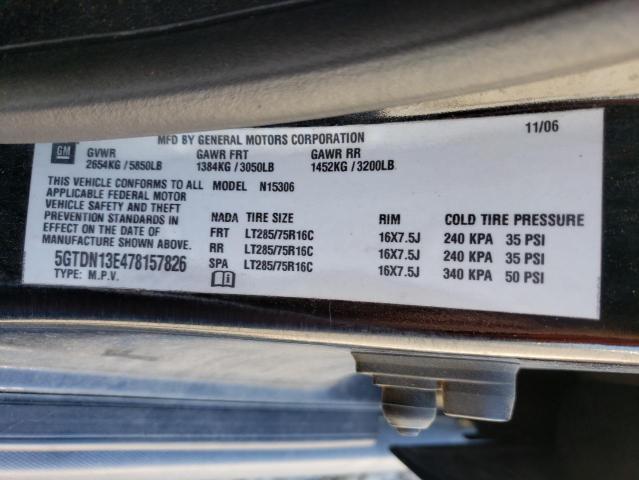 Photo 10 from auction – 2007 HUMMER H3 with VIN 5GTDN13E478157826