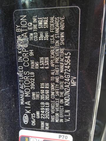 Photo 10 from auction – 2016 KIA SOUL with VIN KNDJN2A24G7245645