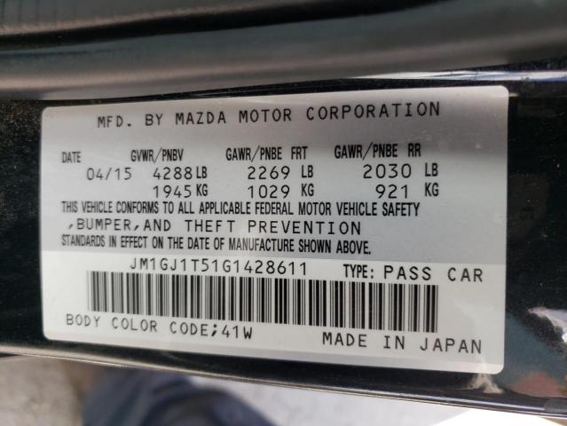 Photo 10 from auction – 2016 MAZDA 6 TOURING with VIN JM1GJ1T51G1428611