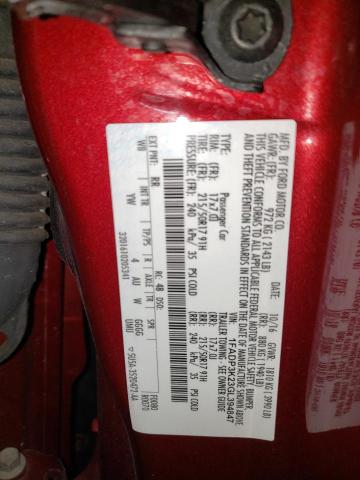 Photo 10 from auction – 2016 FORD FOCUS SE with VIN 1FADP3K23GL394847