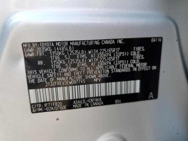 Photo 10 from auction – 2014 TOYOTA RAV4 LE with VIN 2T3ZFREV3EW097745