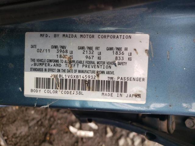 Photo 10 from auction – 2011 MAZDA 3 I with VIN JM1BL1VGXB1459321