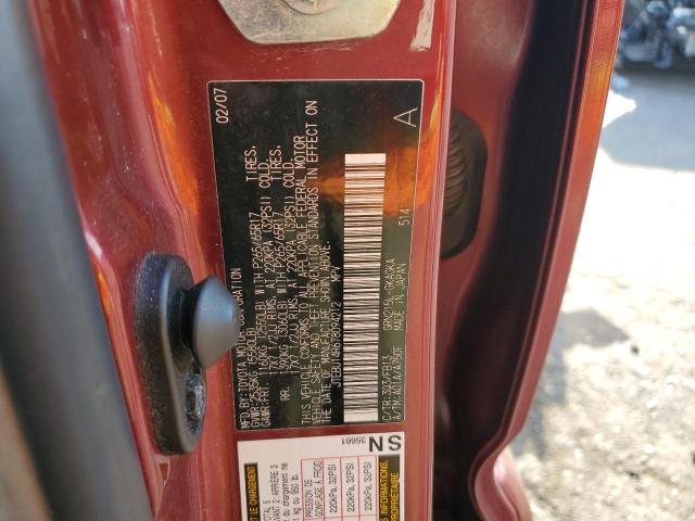 Photo 10 from auction – 2007 TOYOTA 4RUNNER SR with VIN JTEBU14R678094212