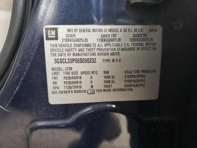 Photo 10 from auction – 2008 SATURN VUE XE with VIN 3GSCL33P68S690232