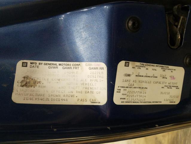 Photo 10 from auction – 1990 BUICK ELECTRA LI with VIN 1G4CX54C2L1601446