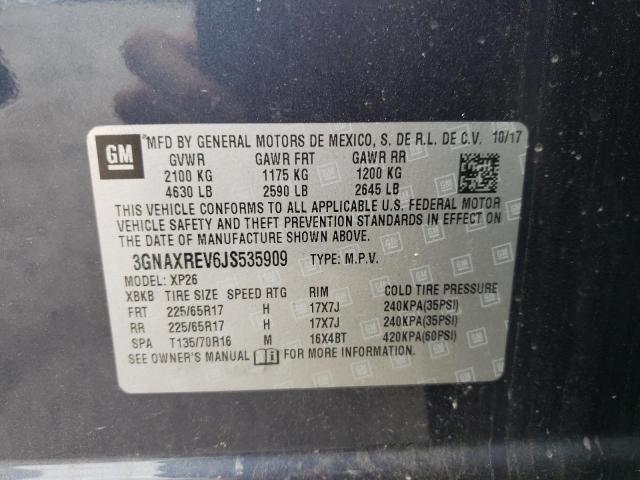 Photo 10 from auction – 2018 CHEVROLET EQUINOX LS with VIN 3GNAXREV6JS535909