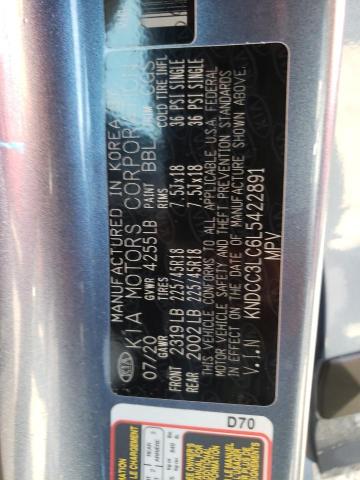 Photo 10 from auction – 2020 KIA NIRO TOURI with VIN KNDCC3LC6L5422891