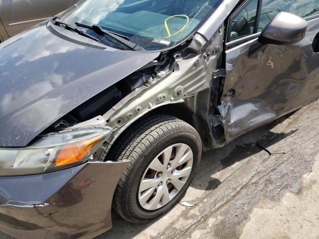 Photo 9 from auction – 2012 HONDA CIVIC LX with VIN 19XFB2F52CE082358