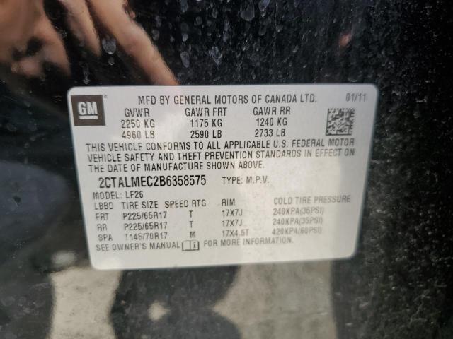 Photo 10 from auction – 2011 GMC TERRAIN SL with VIN 2CTALMEC2B6358575