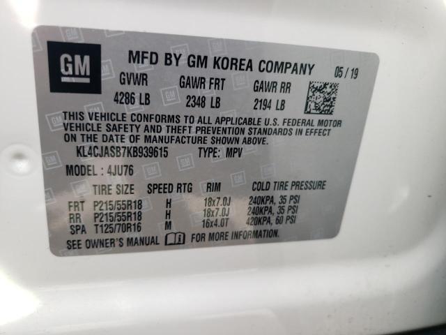 Photo 10 from auction – 2019 BUICK ENCORE PRE with VIN KL4CJASB7KB939615