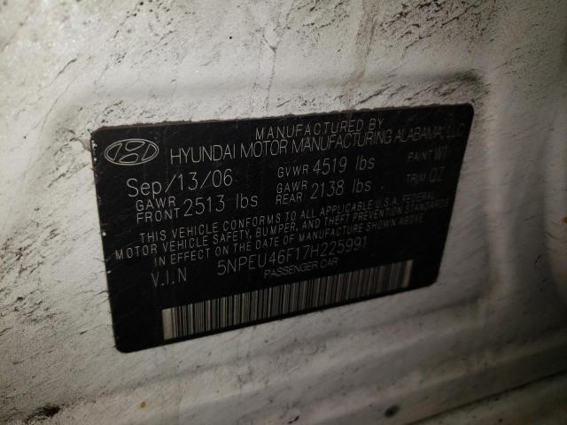 Photo 10 from auction – 2007 HYUNDAI SONATA SE with VIN 5NPEU46F17H225991