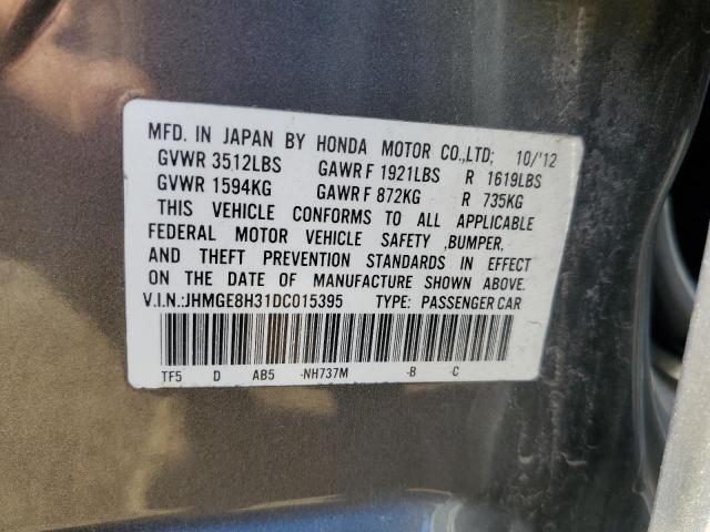 Photo 10 from auction – 2013 HONDA FIT with VIN JHMGE8H31DC015395