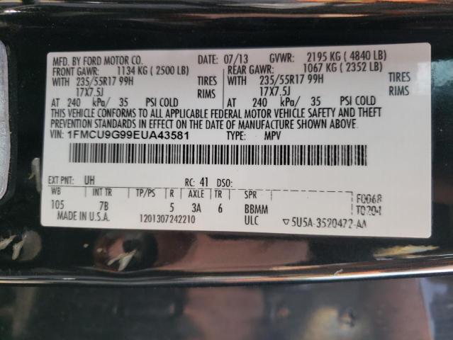 Photo 10 from auction – 2014 FORD ESCAPE SE with VIN 1FMCU9G99EUA43581