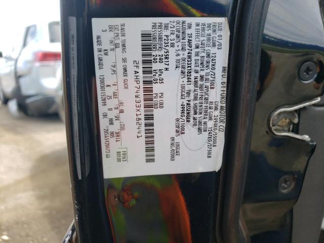 Photo 10 from auction – 2003 FORD CROWN VICT with VIN 2FAHP74W33X182441