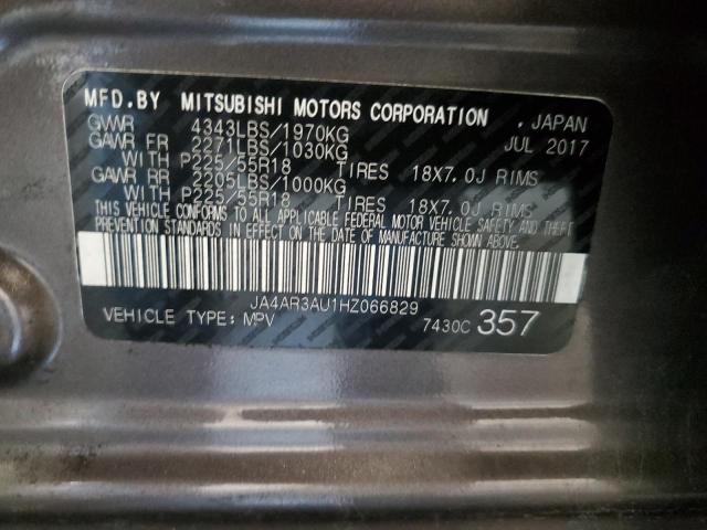 Photo 10 from auction – 2017 MITSUBISHI OUTLANDER with VIN JA4AR3AU1HZ066829