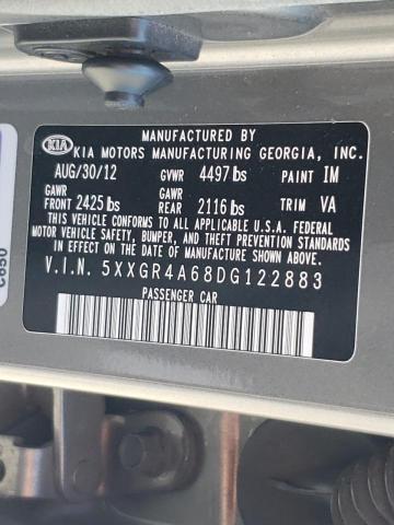 Photo 10 from auction – 2013 KIA OPTIMA SX with VIN 5XXGR4A68DG122883