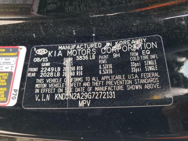 Photo 10 from auction – 2016 KIA SOUL with VIN KNDJN2A29G7272131