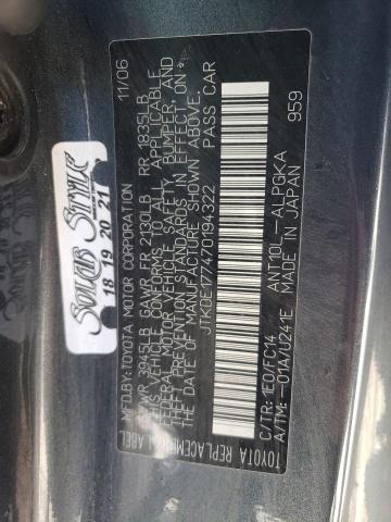 Photo 10 from auction – 2007 TOYOTA SCION TC with VIN JTKDE177470194322
