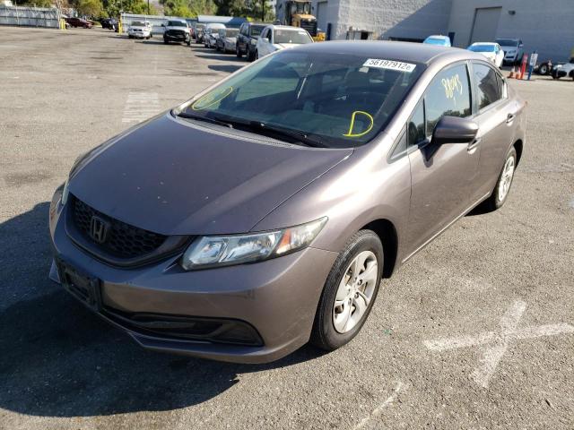 Photo 2 from auction – 2014 HONDA CIVIC LX with VIN 19XFB2F57EE258629