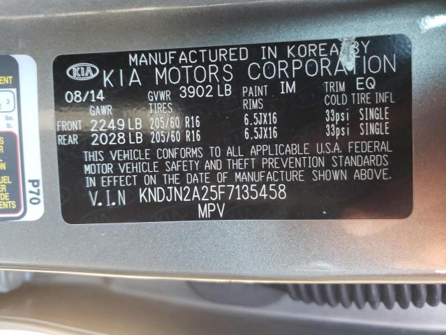 Photo 10 from auction – 2015 KIA SOUL with VIN KNDJN2A25F7135458