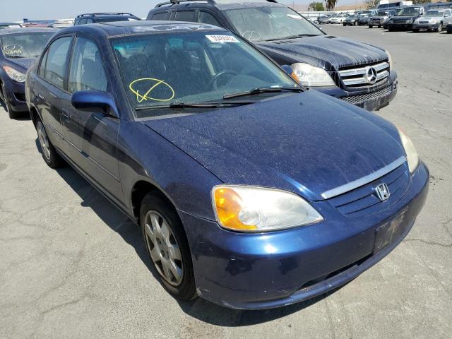 HONDA CIVIC EX 2002 with VIN 2HGES267X2H540522 - Photo from auction
