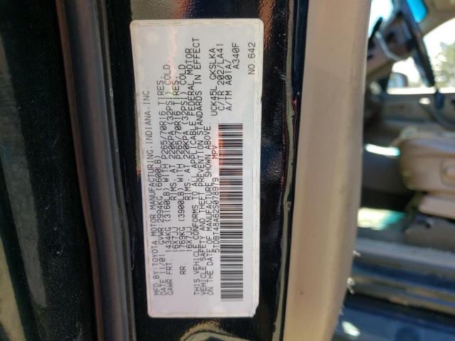 Photo 10 from auction – 2002 TOYOTA SEQUOIA LI with VIN 5TDBT48A62S078979