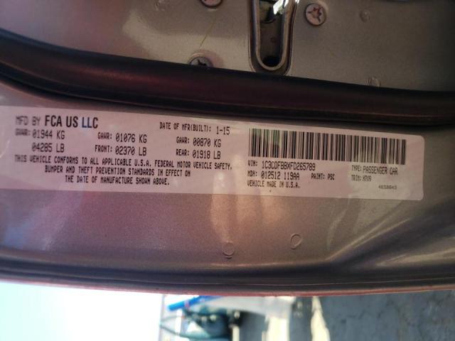 Photo 10 from auction – 2015 DODGE DART SXT with VIN 1C3CDFBBXFD265789
