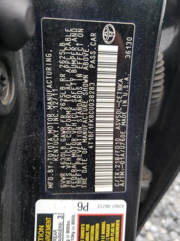 Photo 10 from auction – 2012 TOYOTA CAMRY BASE with VIN 4T1BF1FK8CU038283