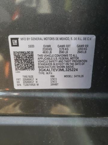 Photo 10 from auction – 2021 GMC TERRAIN SL with VIN 3GKALTEV3ML325224