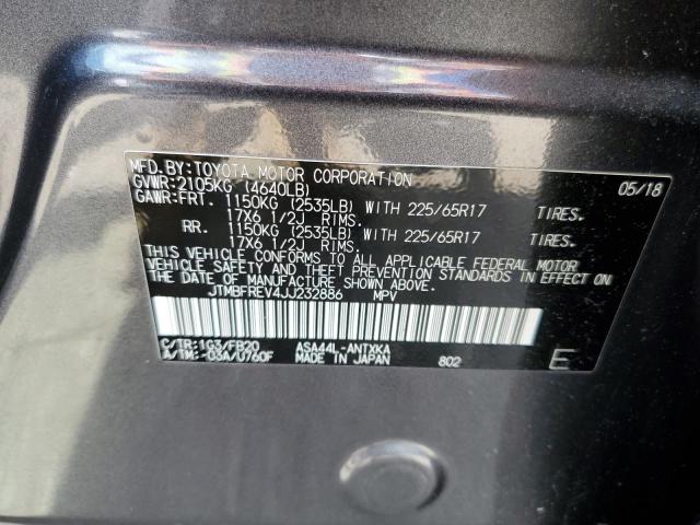 Photo 10 from auction – 2018 TOYOTA RAV4 LE with VIN JTMBFREV4JJ232886