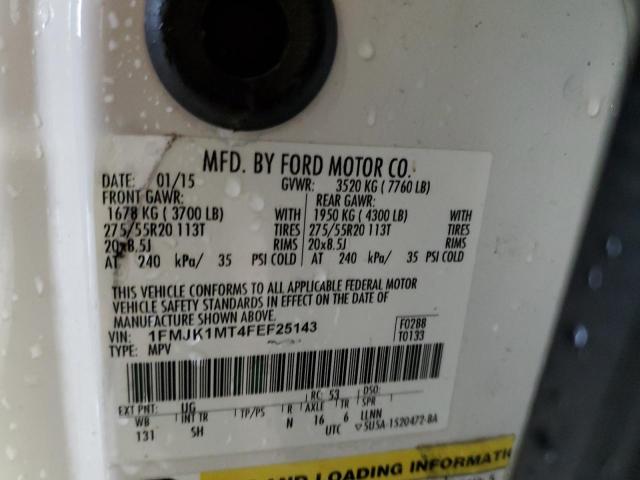 Photo 10 from auction – 2015 FORD EXPEDITION with VIN 1FMJK1MT4FEF25143