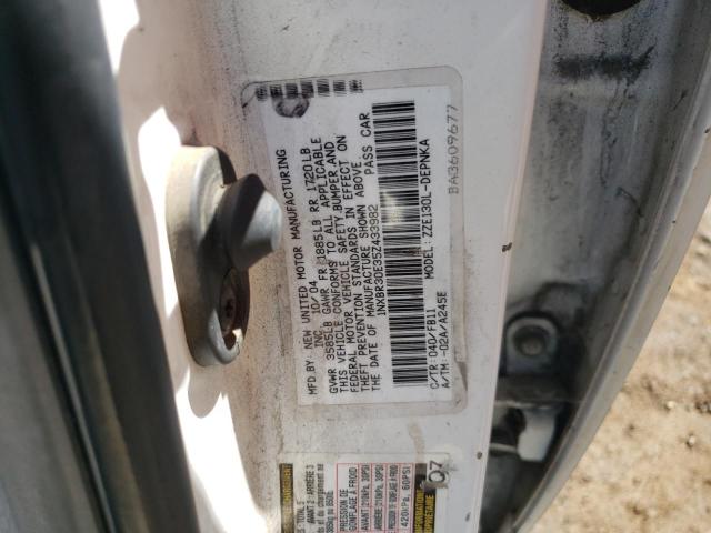 Photo 10 from auction – 2005 TOYOTA COROLLA CE with VIN 1NXBR30E35Z433982