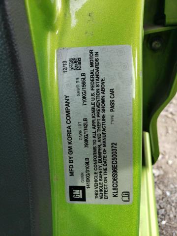Photo 10 from auction – 2014 CHEVROLET SPARK 1LT with VIN KL8CD6S96EC500372