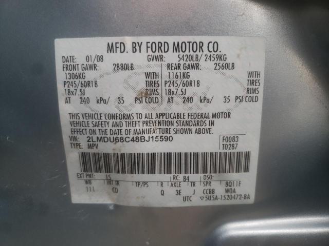 Photo 10 from auction – 2008 LINCOLN MKX with VIN 2LMDU68C48BJ15590