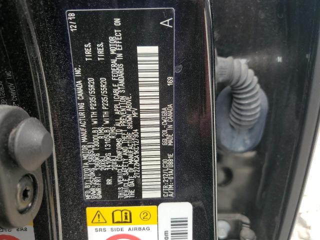 Photo 10 from auction – 2019 LEXUS RX 350 BAS with VIN 2T2ZZMCA1KC127904