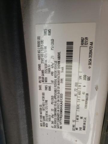 Photo 10 from auction – 2019 FORD TRANSIT T- with VIN 1FTYR2XM8KKA01353